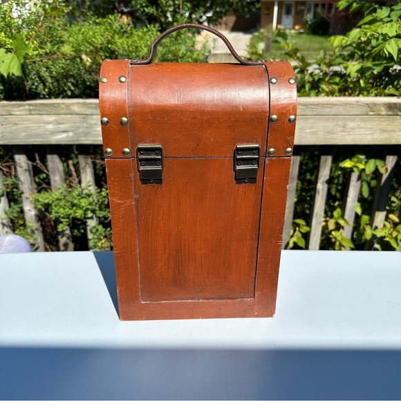 Antique Luxury Wine carrying case for 2 bottles - Picture 2 of 10